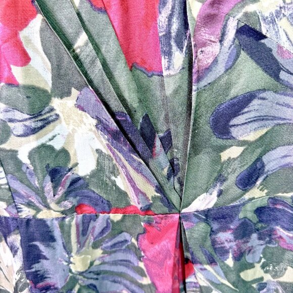 Banana Republic Dress Mad Men Joan‎ Floral cap sleeve Sheath A Line Retroglam - Picture 14 of 16